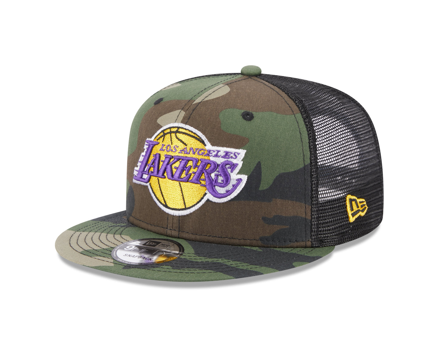 Los Angeles Lakers New Era Classic Trucker C1 Woodland Camo 9FIFTY Hat
