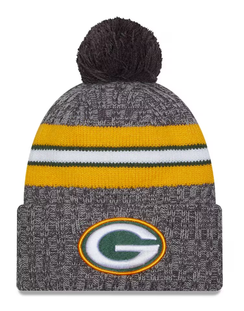 Green Bay Packers New Era 2023 Sideline Sport Knit Hat Gray
