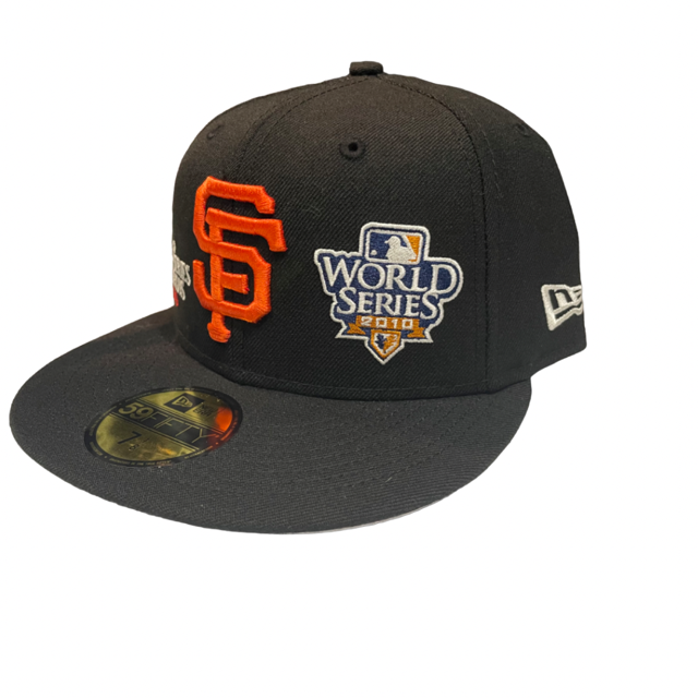 San Francisco Giants New Era 2010 Wool World Series Patch 59FIFTY Fitted Hat - Black