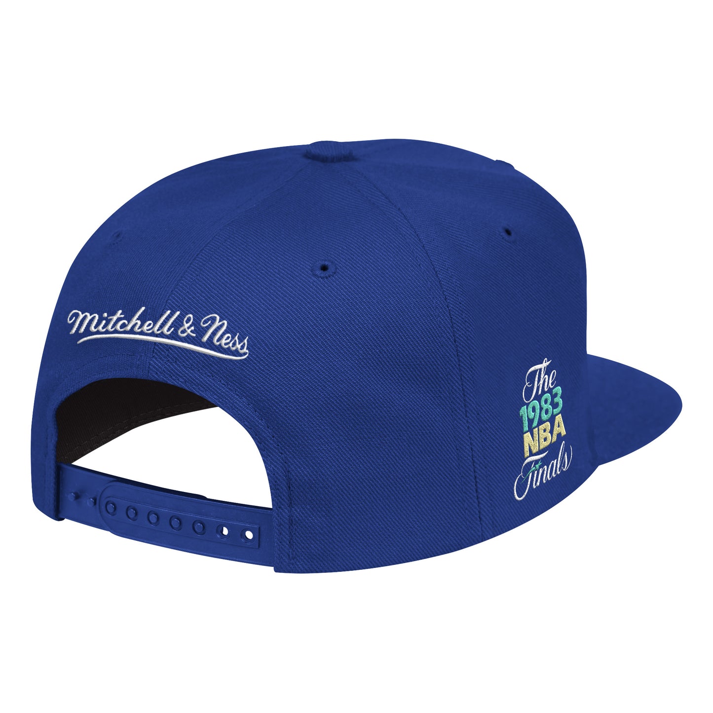 Philadelphia 76ers Mitchell & Ness NBA Logo Remix Snapback - Blue