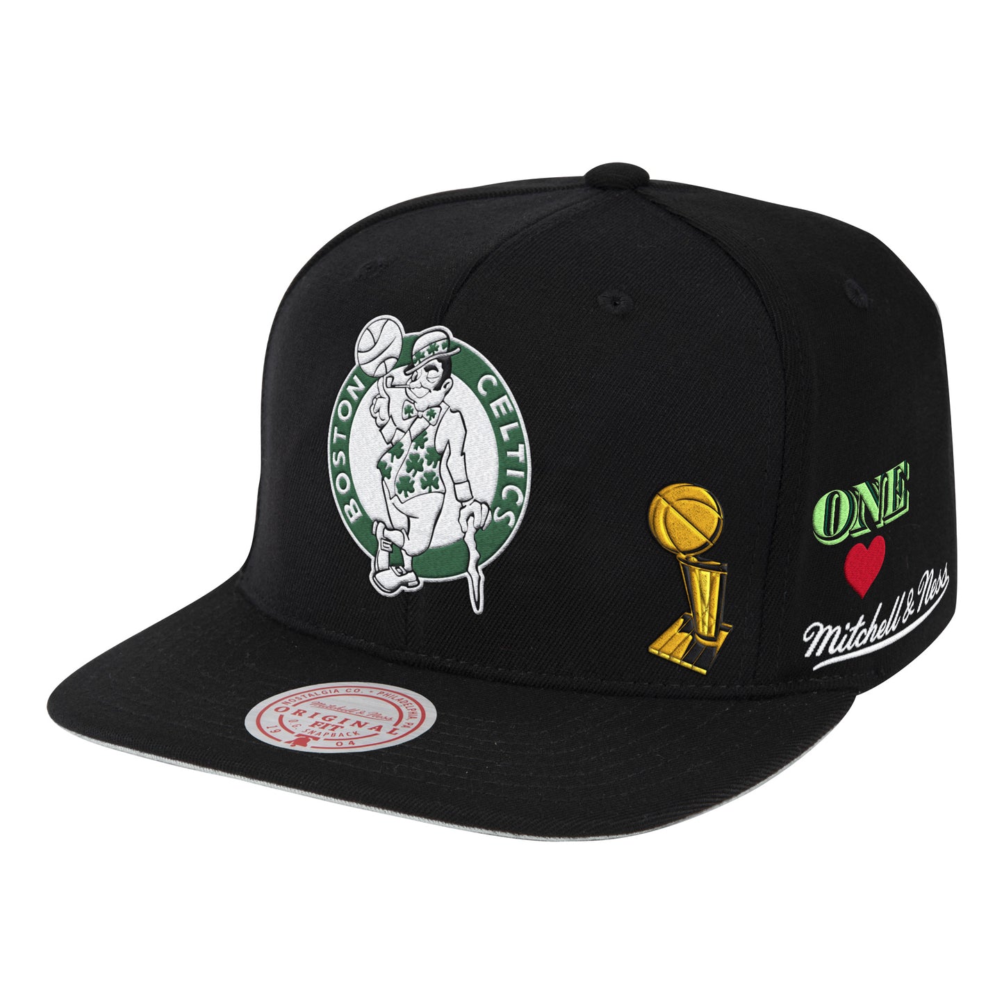 Boston Celtics Mitchell & Ness NBA Hyperlocal Snapback - Black