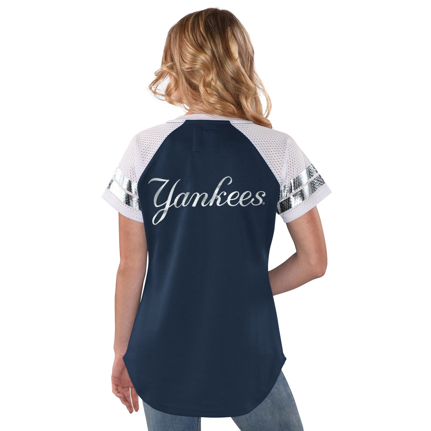 New York Yankees G-III Women's All Star Mesh T-shirt Red