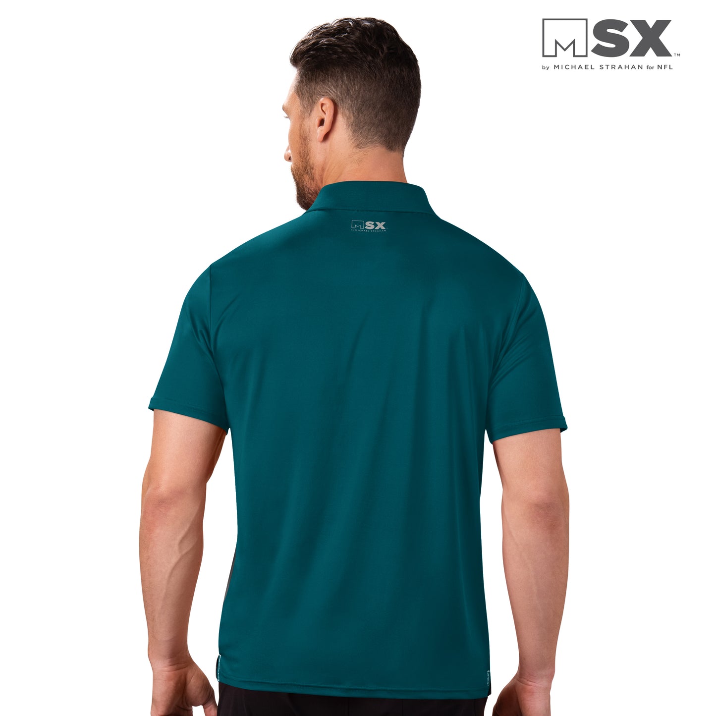 Philadelphia Eagles MSX Challenge Primary Performance Polo - Black/Green