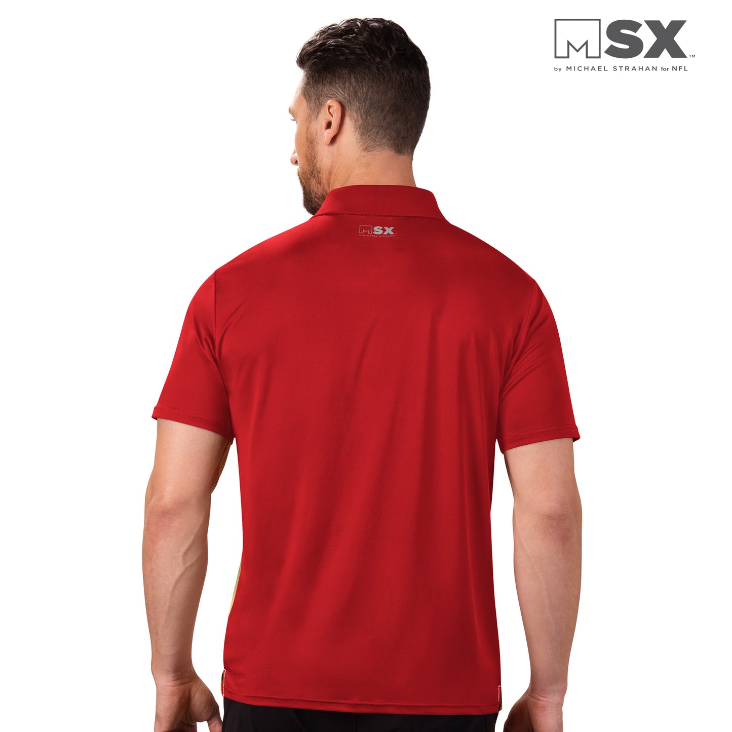 San Francisco 49ers MSX Challenge Primary Performance Polo - Gold / Scarlet