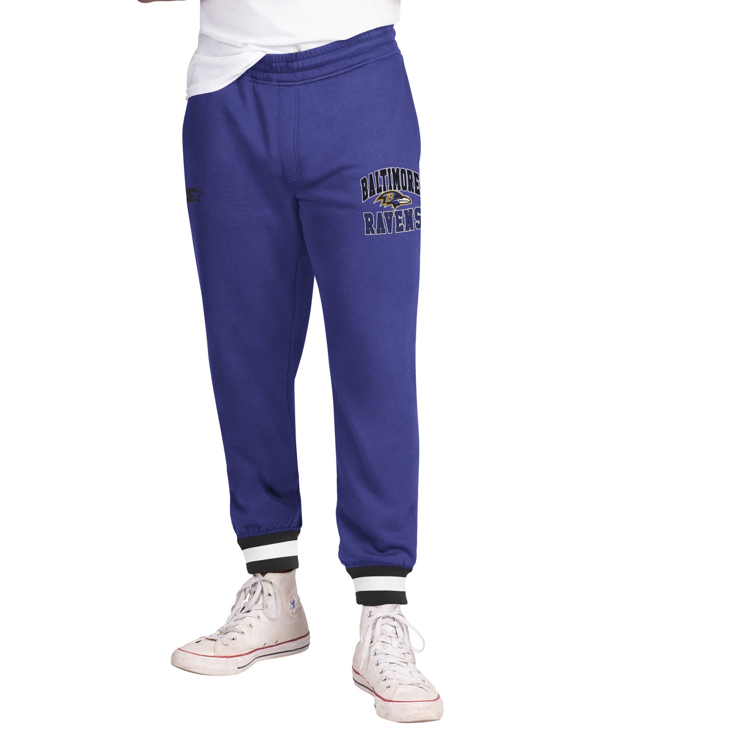 Baltimore Ravens Starter Blitz Joggers Men's Pants- Purple