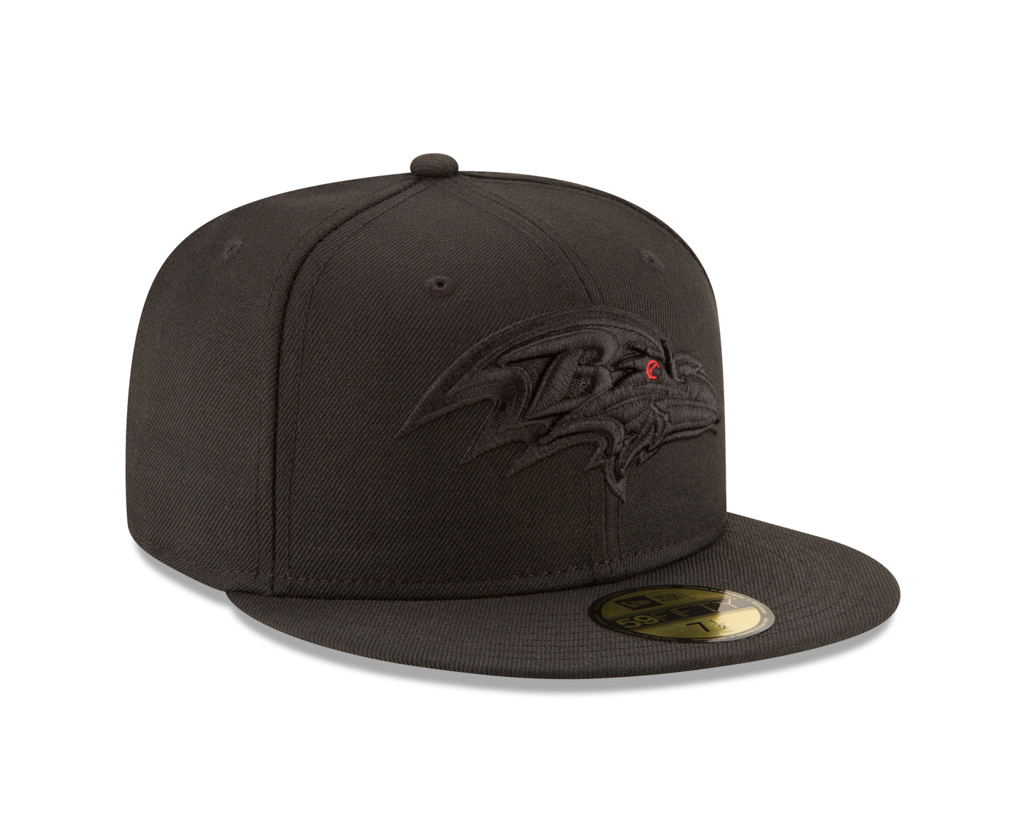 Baltimore Ravens New Era Black on Black 59fifty Fitted Hat
