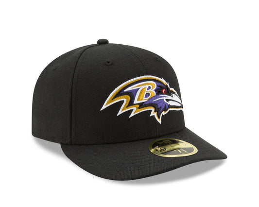 Baltimore Ravens New Era Low Profile Black 59Fifty Hat