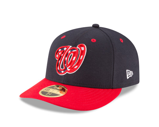 Washington Nationals New Era Blue Authentic Collection Low Profile 59FIFTY Fitted Hat