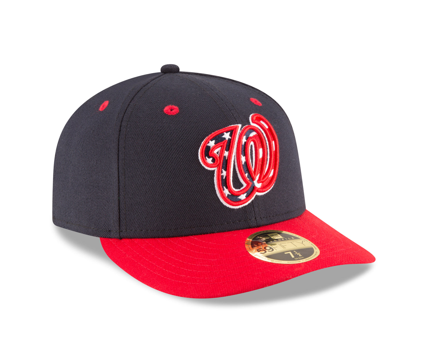 Washington Nationals New Era Blue Authentic Collection Low Profile 59FIFTY Fitted Hat