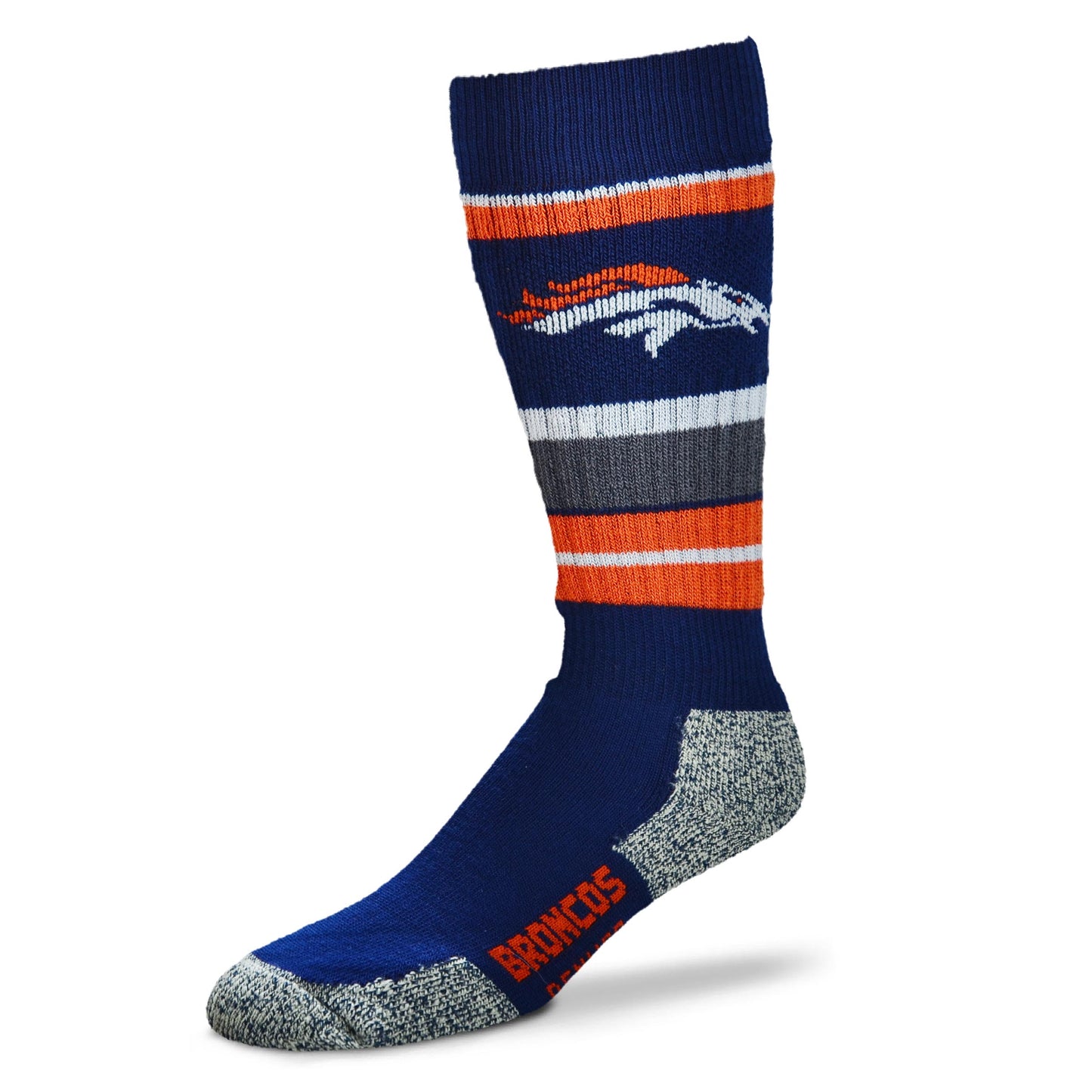 Denver Broncos For Bare Feet Wild Stripe Socks