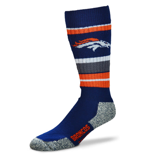 Denver Broncos For Bare Feet Wild Stripe Socks