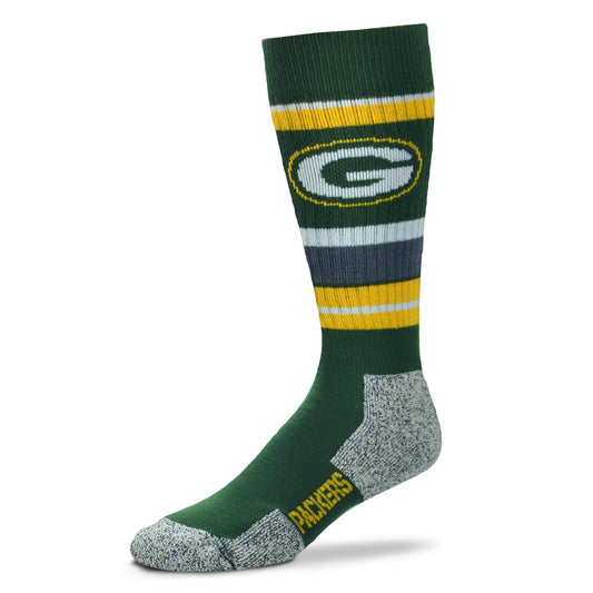 Green Bay Packers For Bare Feet Wild Stripe Socks