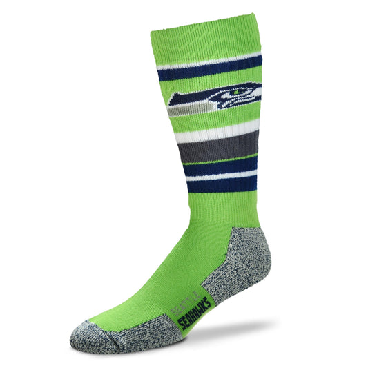Seattle Seahawks For Bare Feet Wild Stripe Socks
