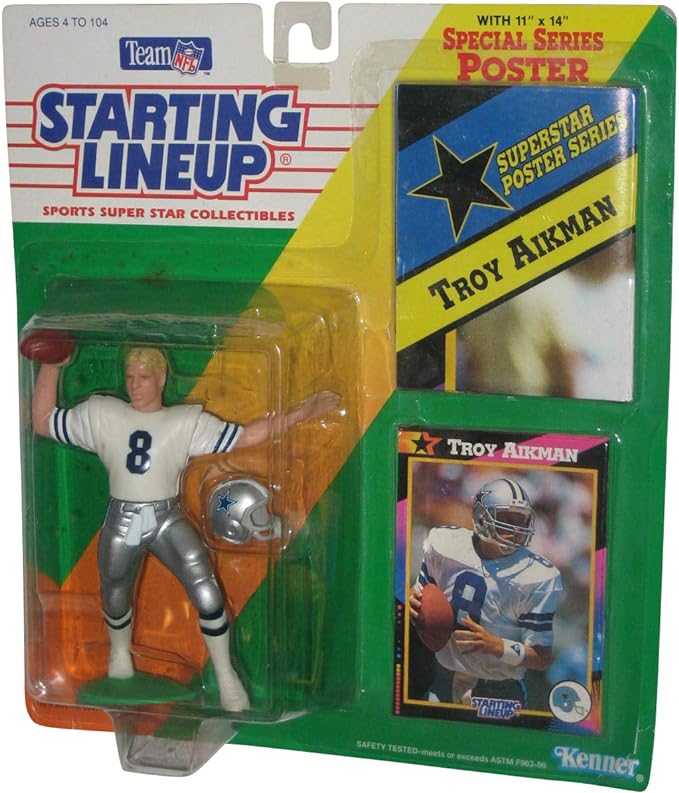 Troy Aikman Dallas Cowboys Starting Lineup 1992 Collectible Addtion