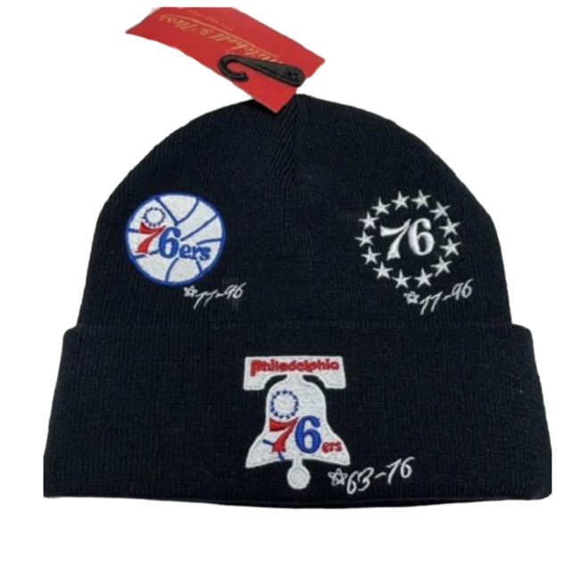 Philadelphia 76ers Mitchell & Ness Timeline Knit Hat