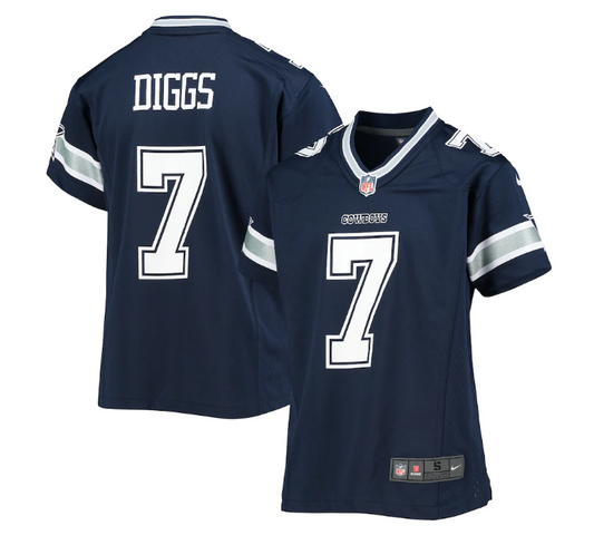 Dallas Cowboys Trevon Diggs #7 Nike Youth Navy Game Jersey - Blue