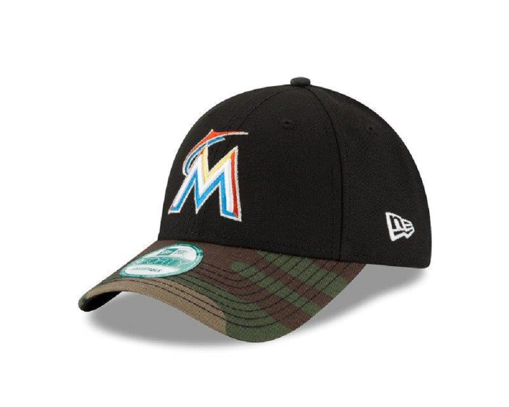 Miami Marlins New Era League Camo 9FORTY Adjustable Hat