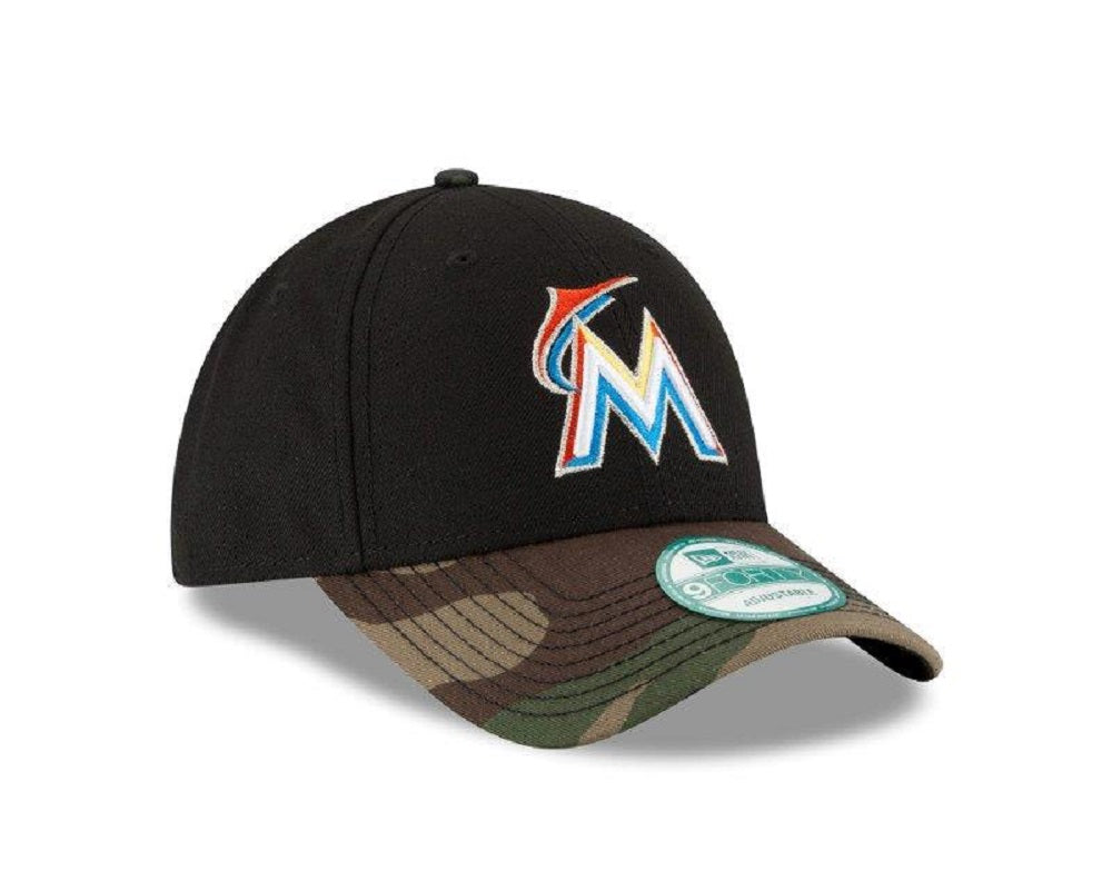 Miami Marlins New Era League Camo 9FORTY Adjustable Hat