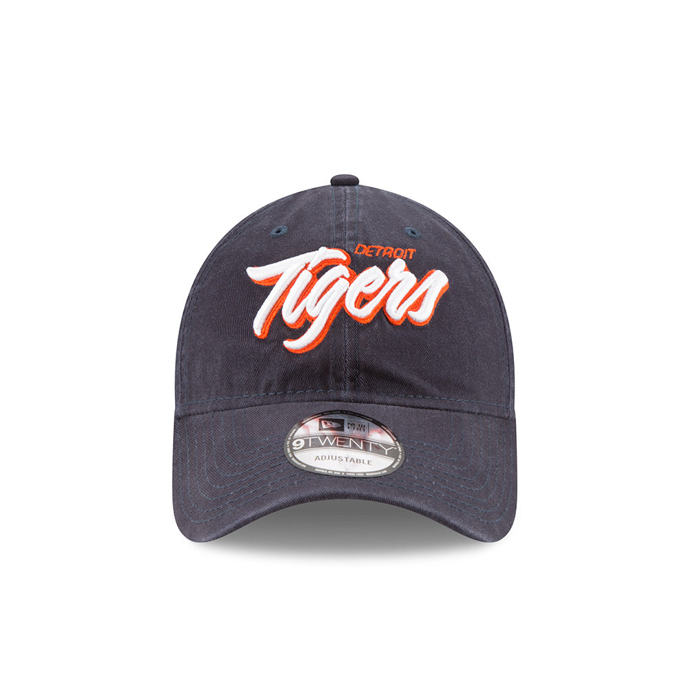 Detroit Tigers New Era Core Script 9TWENTY Adjustable Hat