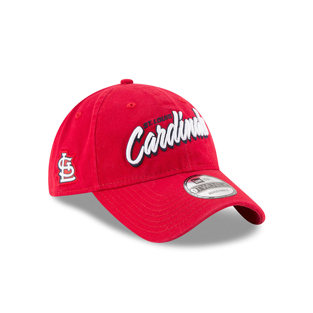 St. Louis Cardinals Red New Era MLB Core Script 9TWENTY Adjustable Hat