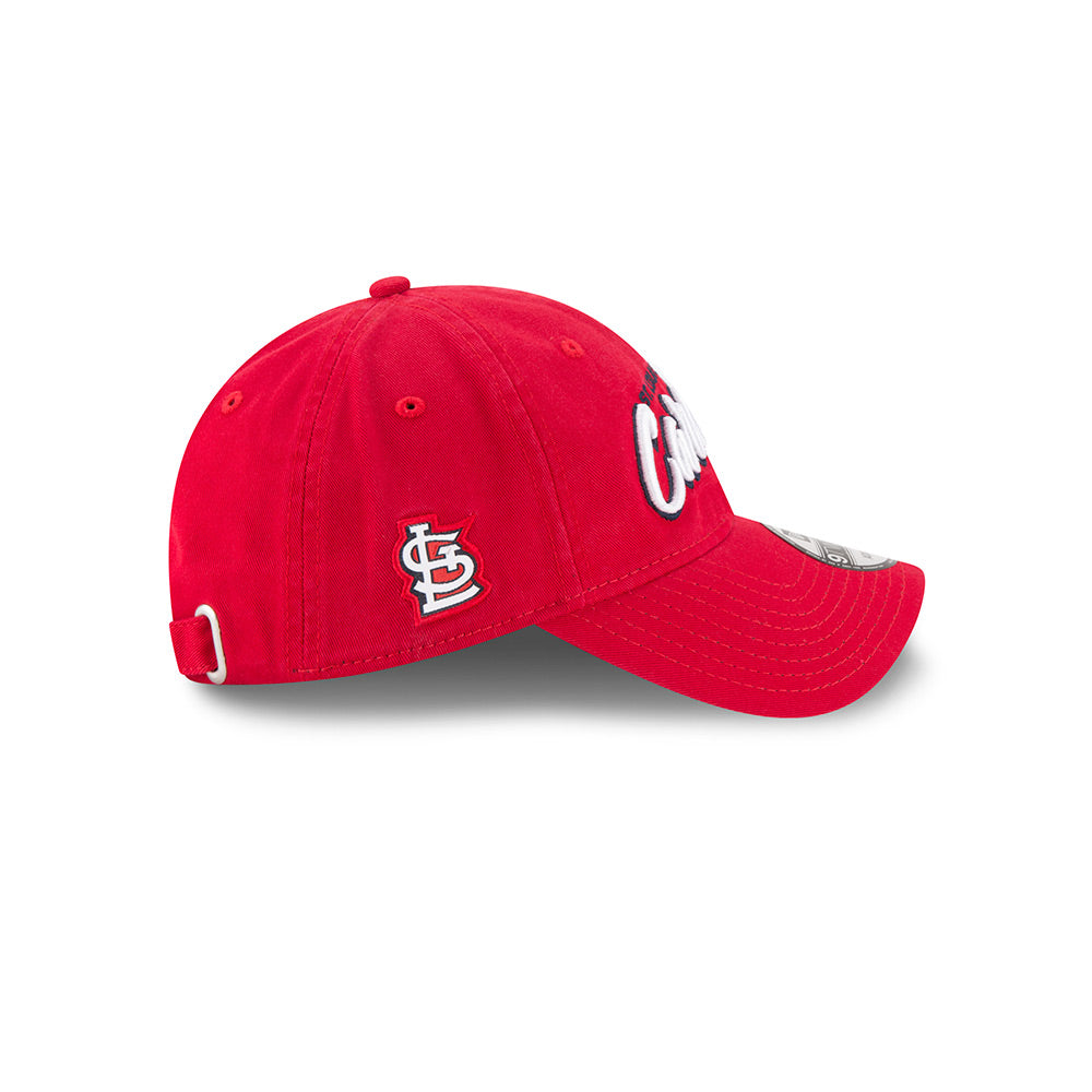 St. Louis Cardinals Red New Era MLB Core Script 9TWENTY Adjustable Hat