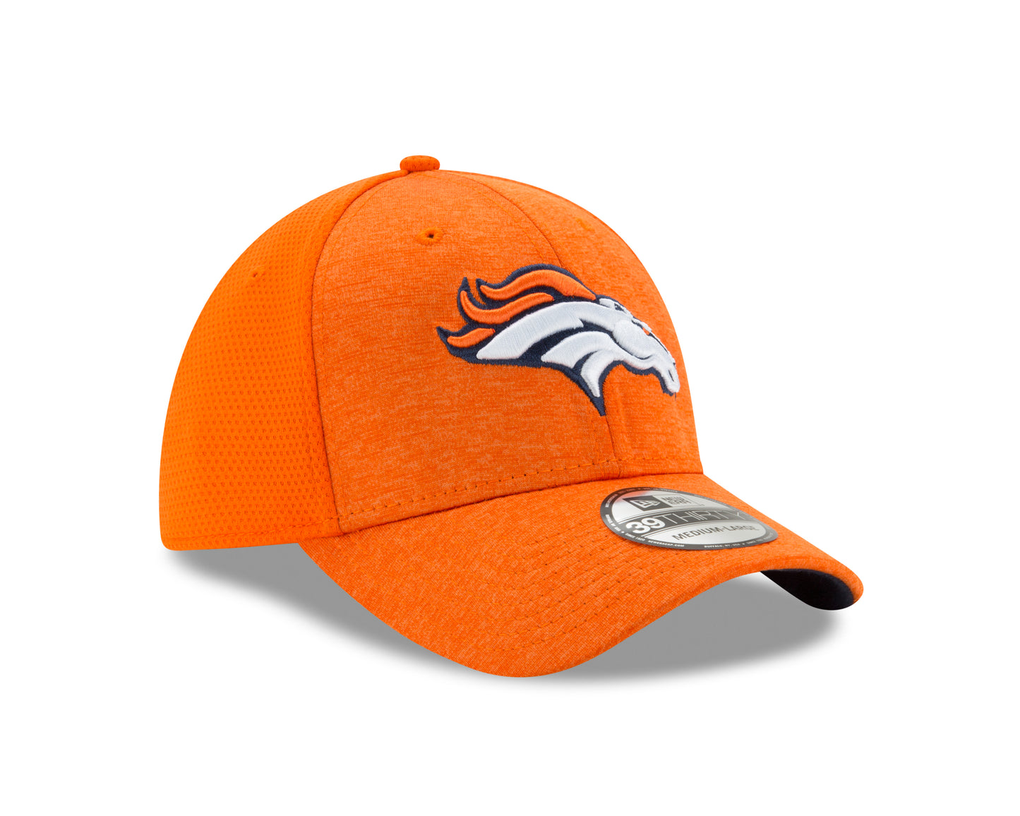 Denver Broncos New Era Shadowed Team 39THIRTY Flex Hat - Orange