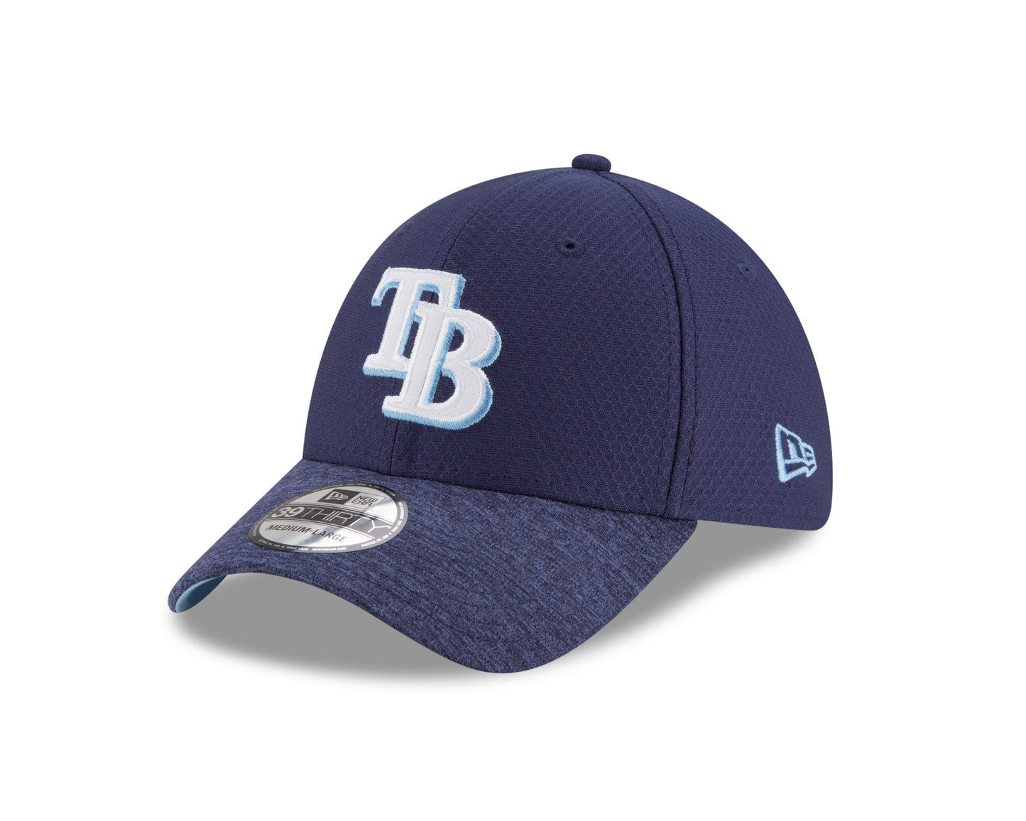 Tampa Bay Rays Popped Shawdow 2 Tone Blue 39THIRTY Flex Fit Hat