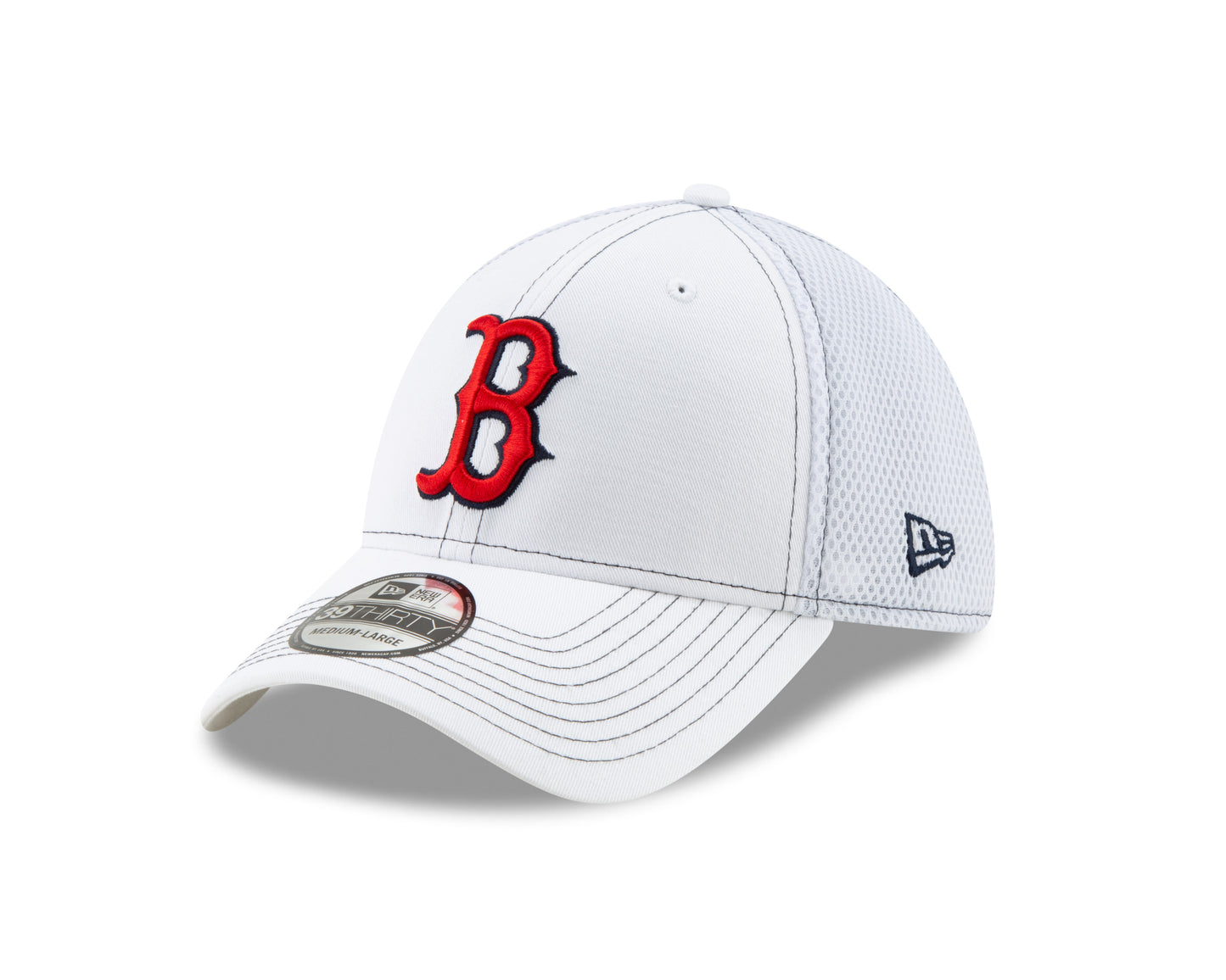 Boston Red Sox New Era Team Neo White 39thirty Flex Fit Hat