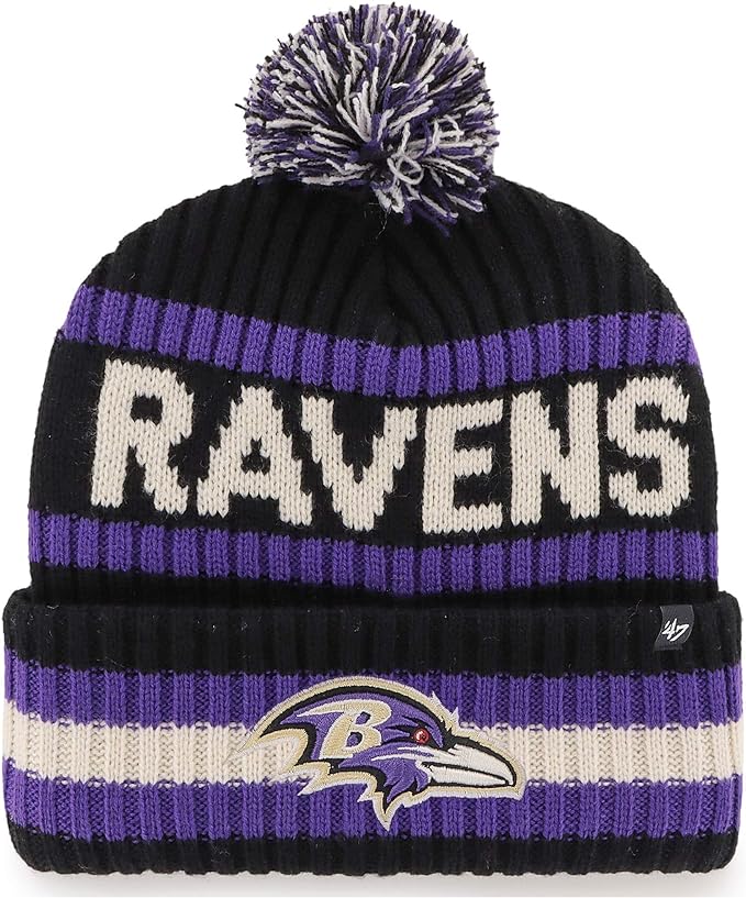 Baltimore Ravens '47 Brand Team Bering Knit Hat