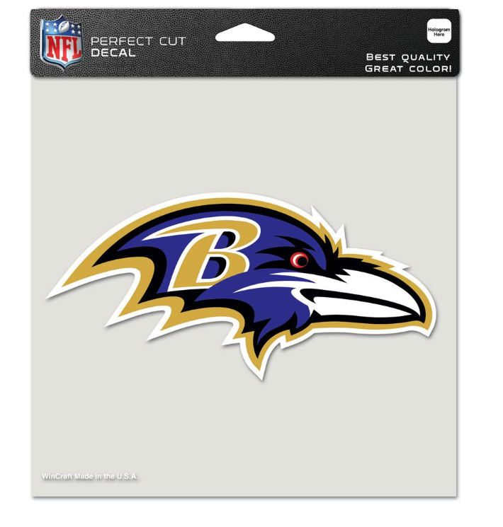 Baltimore Ravens Wincraft Perfect Cut Color Decal 8"X8"