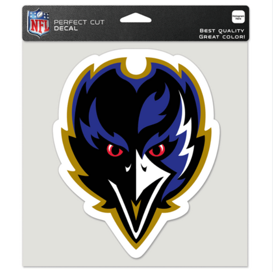 Baltimore Ravens Wincraft 8X8 Perfect Cut Decal