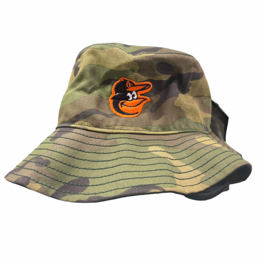 Baltimore Orioles '47 Brand Sarge Cargo Bucket Hat-Camo