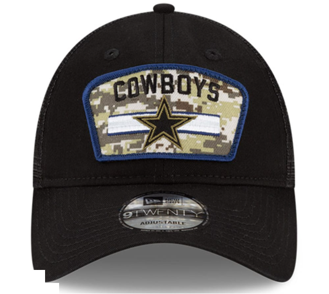 Dallas Cowboys New Era 2021 Salute to Service 9Twenty Adjustable Hat
