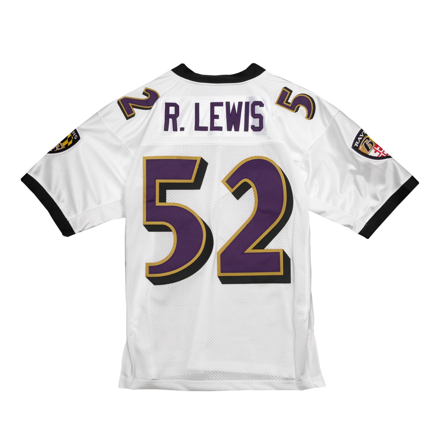 Baltimore Ravens Mitchell & Ness Ray Lewis Hall Of Fame Authentic White Jersey