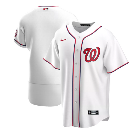 Washington Nationals Nike Authentic Home Jersey-White