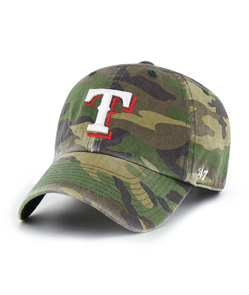 Texas Rangers Cargo Camo '47 Clean Up Adjustable Hat