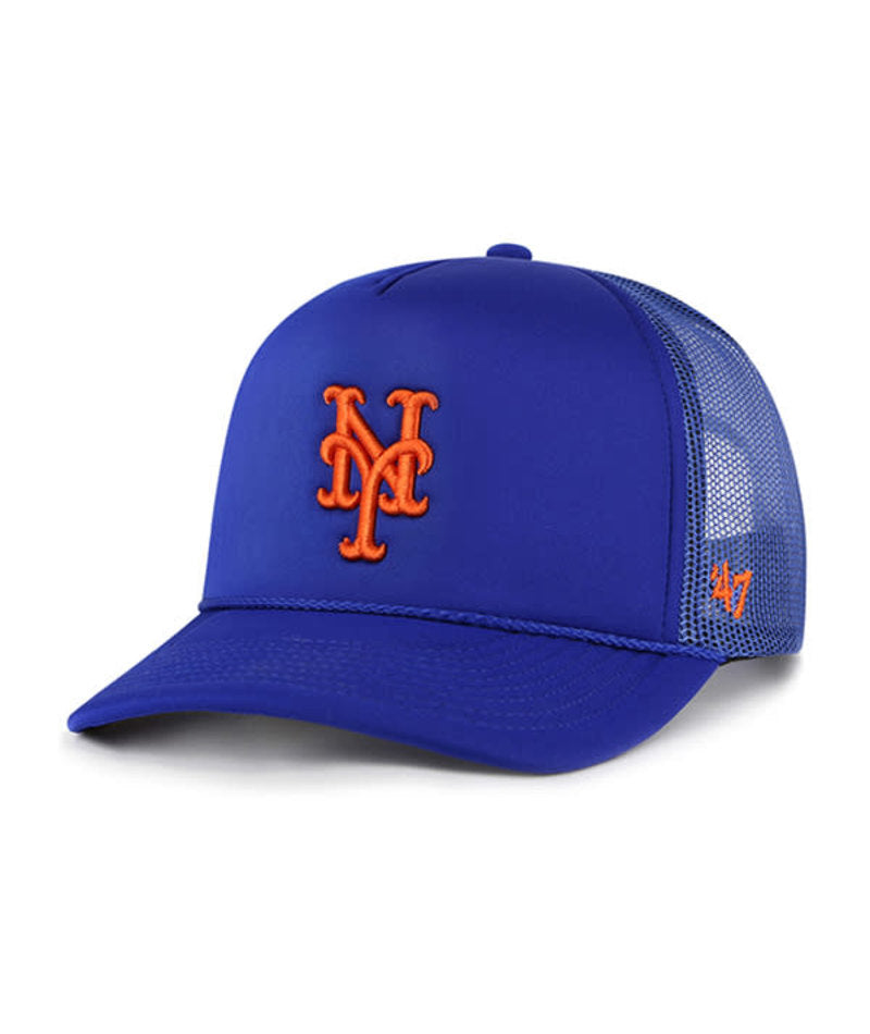New York Mets '47 Brand Foam Front Trucker Mesh