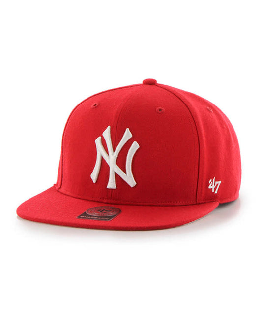 New York Yankees '47 Brand Sure Shot Captain Snap Back- Red
