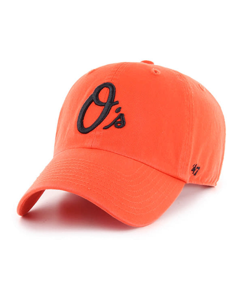 Baltimore Orioles '47 Brand Clean Up Adjustable Hat- Orange