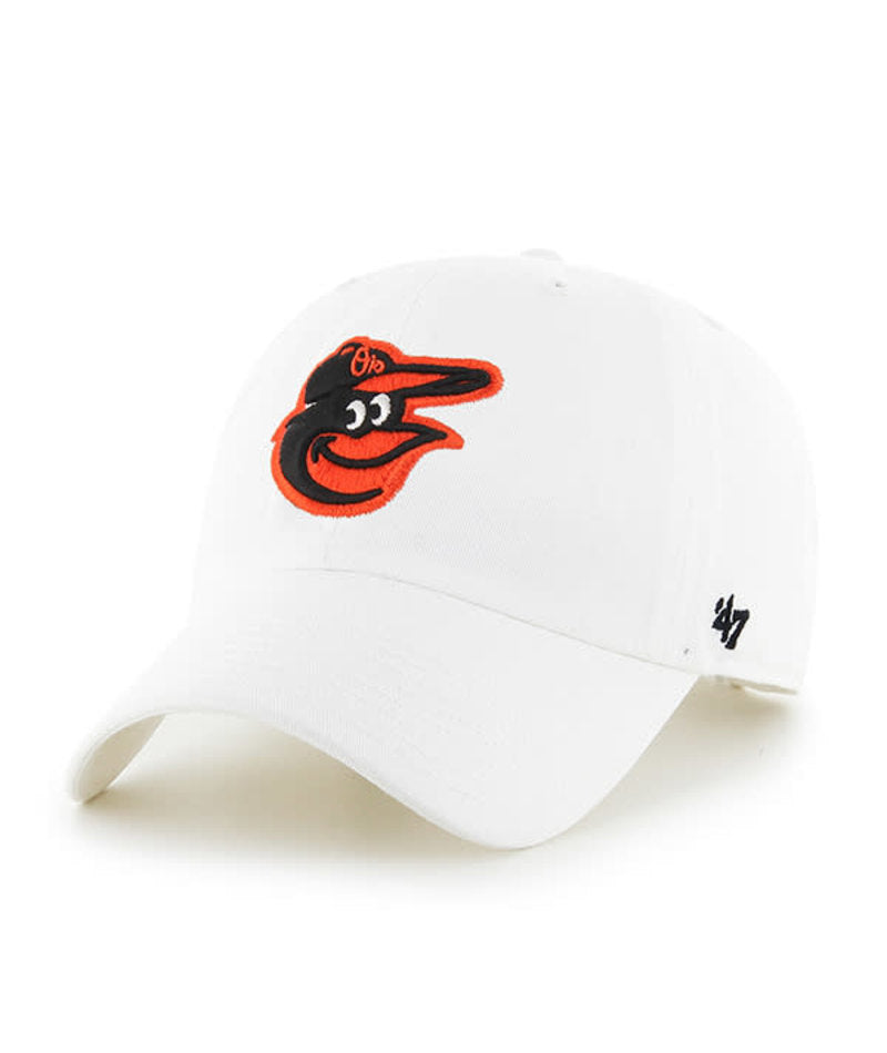 Baltimore Orioles '47 Brand Clean Up Adjustable Hat- Whtie