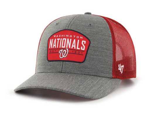 Washington Nationals '47 Slate Trucker Snapback Hat - Charcoal
