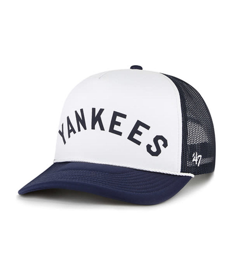 New York Yankees  '47 Brand Cooperstown Script Foam Front Trucker Mesh