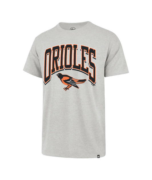 Baltimore Orioles '47 Brand Cooperstown Relay Grey Walk Tall Franklin T-Shirt