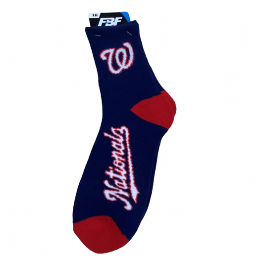 Washington Nationals For Bare Feet Team Color Crew Socks