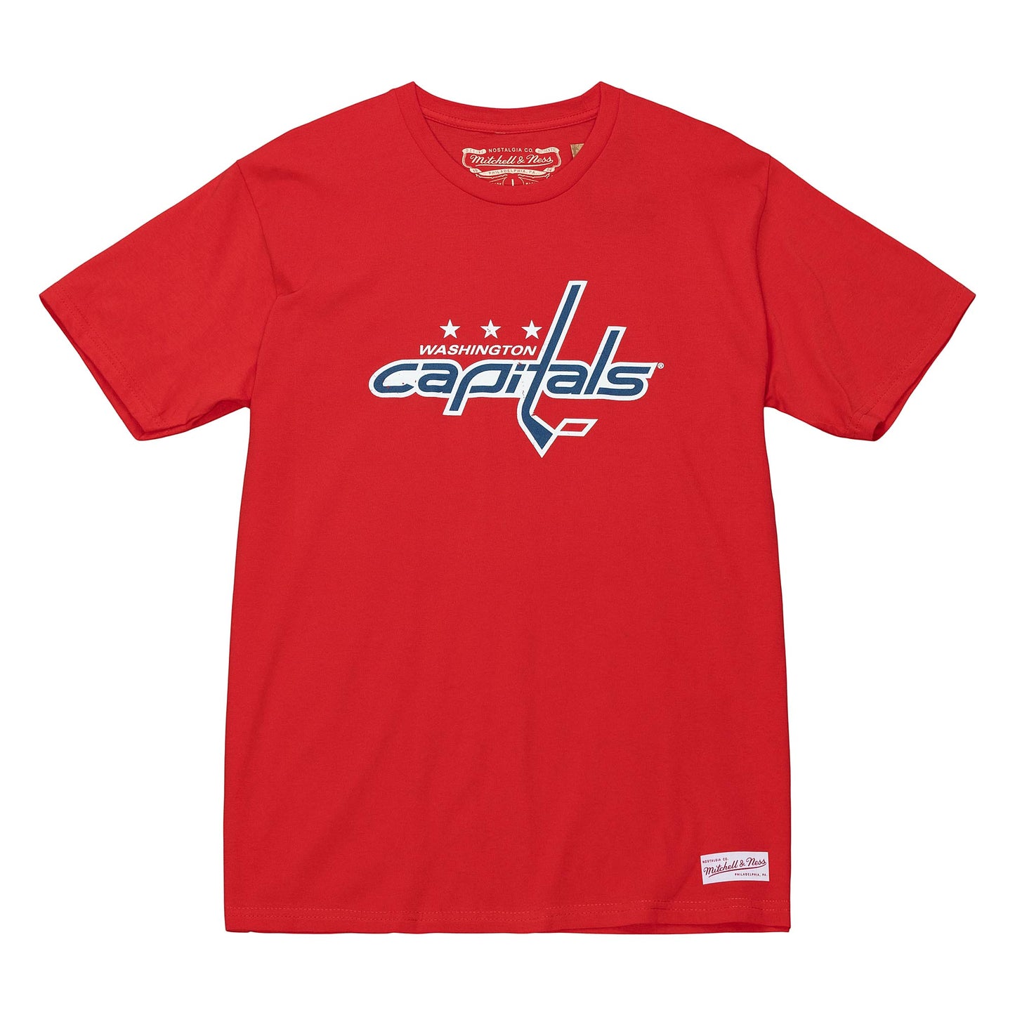 Washington Capitals Mitchell & Ness Distressed Basic Logo Men's T-Shirt