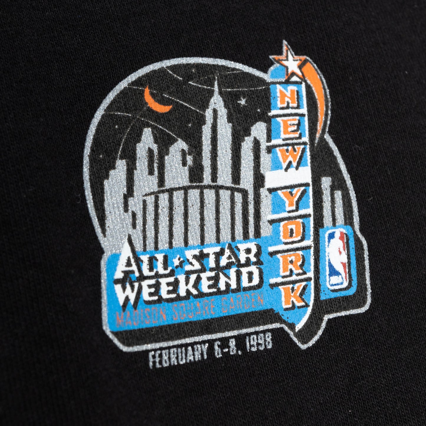 New York Knicks Mitchell & Ness # 3 John Starks Flight Script Player T-Shirt