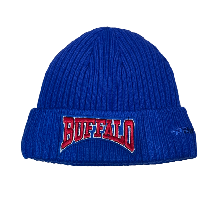 Buffalo Bills Pro Standard Crest Emblem Beanie Knit Hat - Blue
