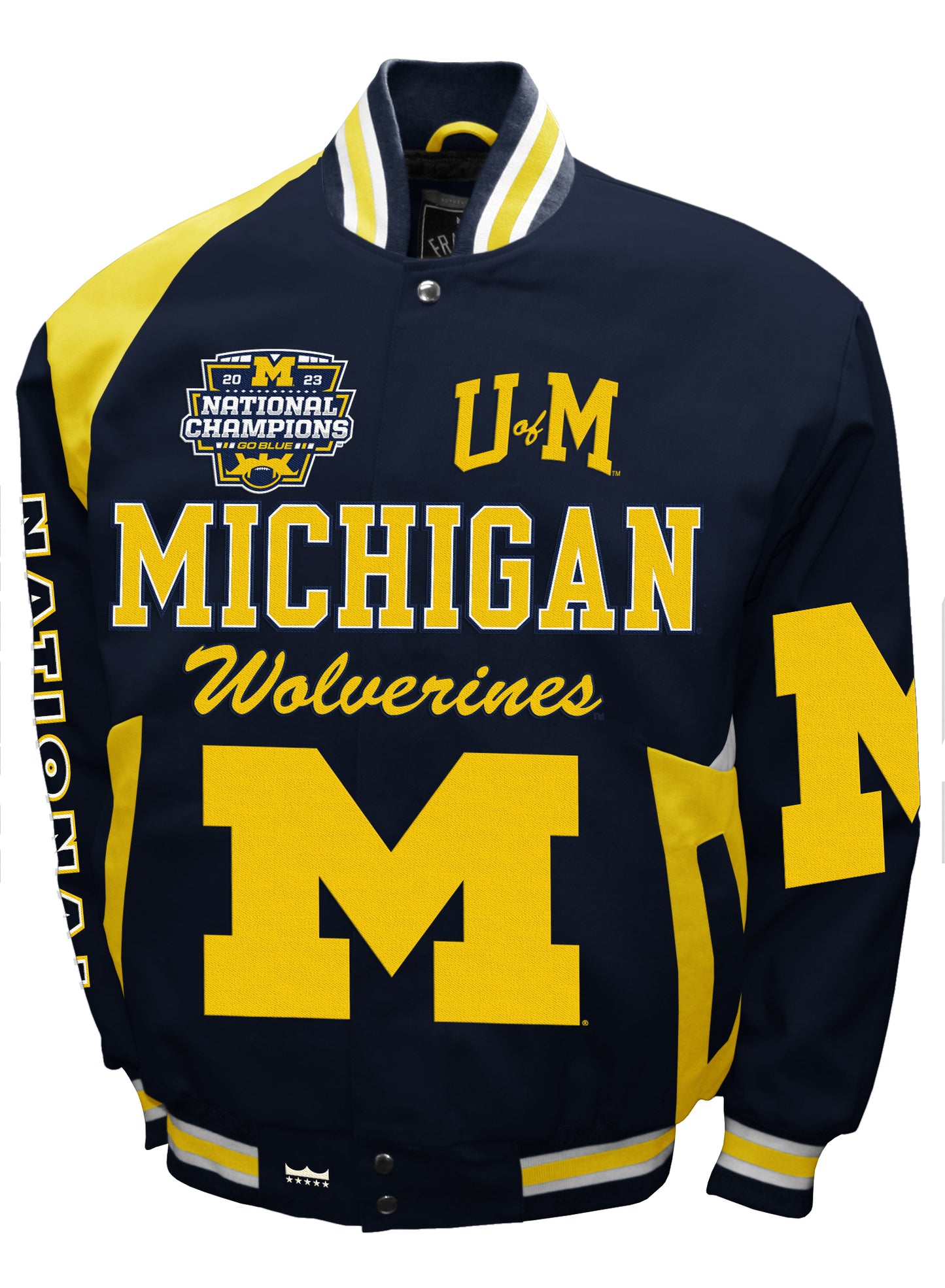 Michigan Wolverines Franchise Club 2023 National Champions Spirt Twill Jacket