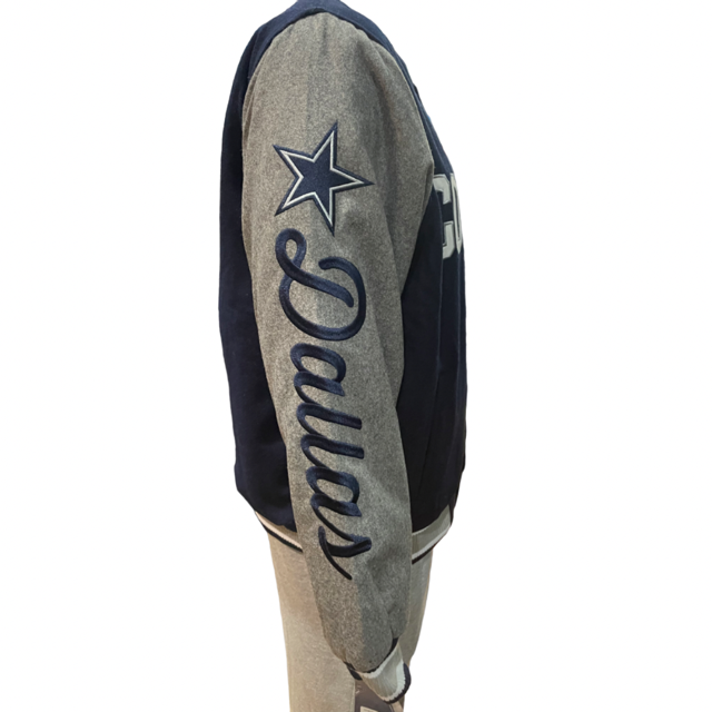 Dallas Cowboys JH Desgin 5 Time Commemorative Reversible Wool Nylon Men's Jacket