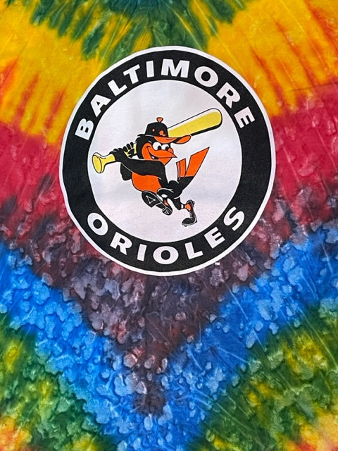 Baltimore Orioles Stitches Cooperstown Tie Dye T-Shirt Carnival